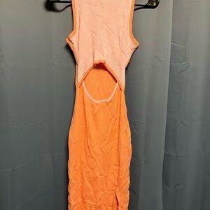 Orange Sleeveless Dress